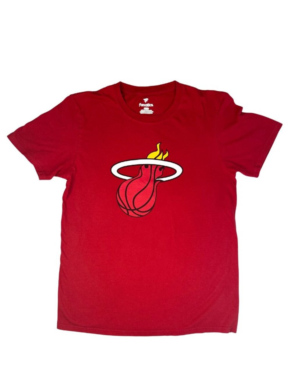 Miami Heat Fanatics Men’s M Red Primary Logo NBA Cotton T-Shirt